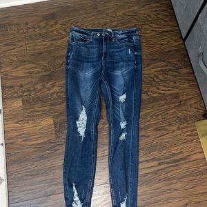 BP. High Waisted Distressed Stretchy Jeans